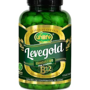 Levedo de Cerveja Unilife - Levegold 450mg 450 comprimidos