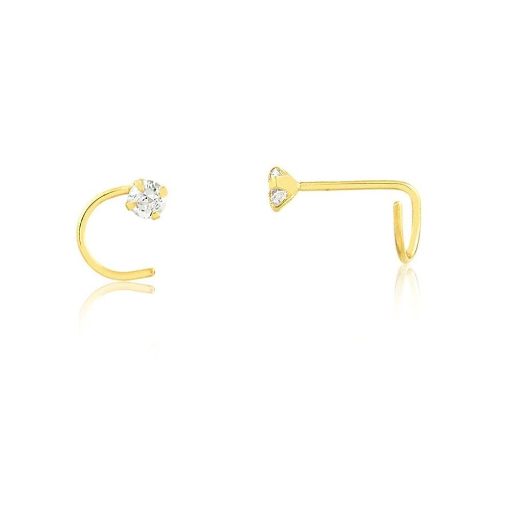 Piercing Nariz Ouro 18K Argola Fina - Ellos Joalheria