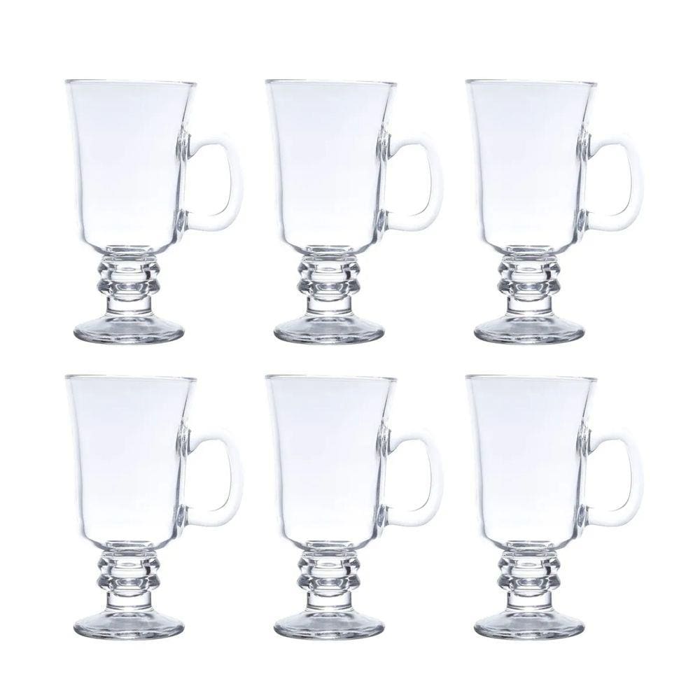 Caneca Xícara Taça Cappuccino Expresso 144Ml Jogo 6 Pçs Lyor