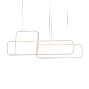 Lustre Pendente Quality Recto 1446 Led Bivolt Branco