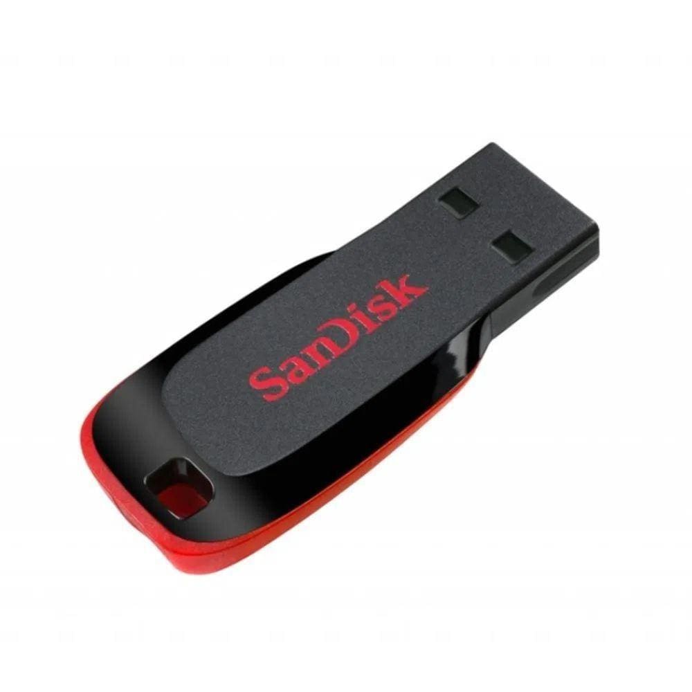 Pen Drive 32GB Blade Black Red - Sandisk