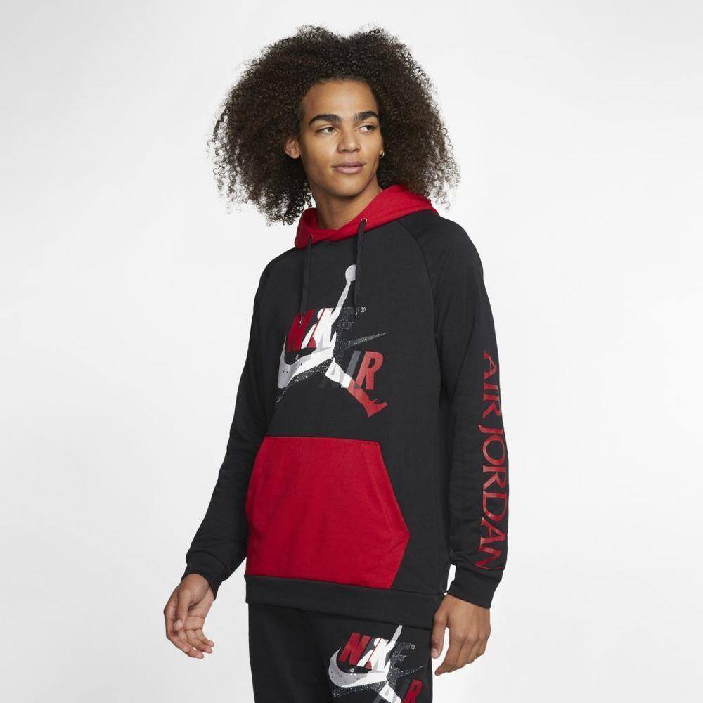 jordan jumpman air fleece pullover moletom com capuz red