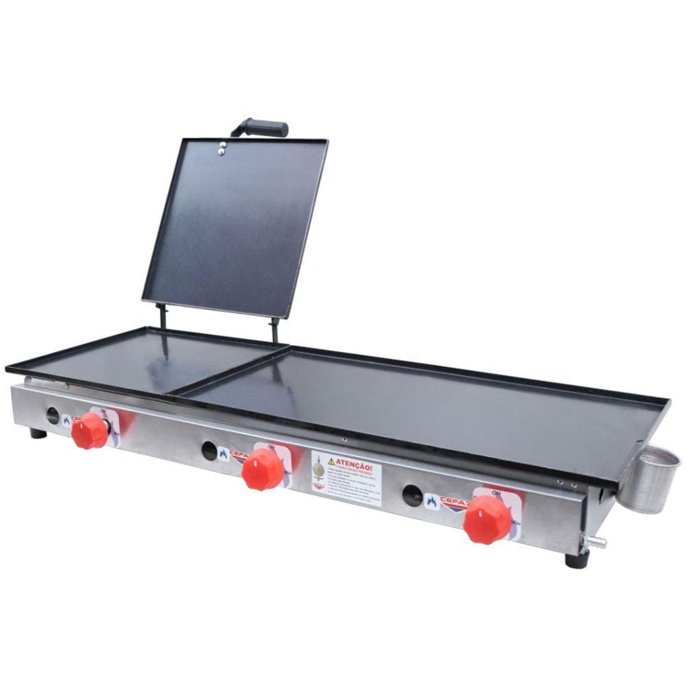 Chapa Sanduicheira Cefaz Industrial Com Prensa 31x90-CSAM-03