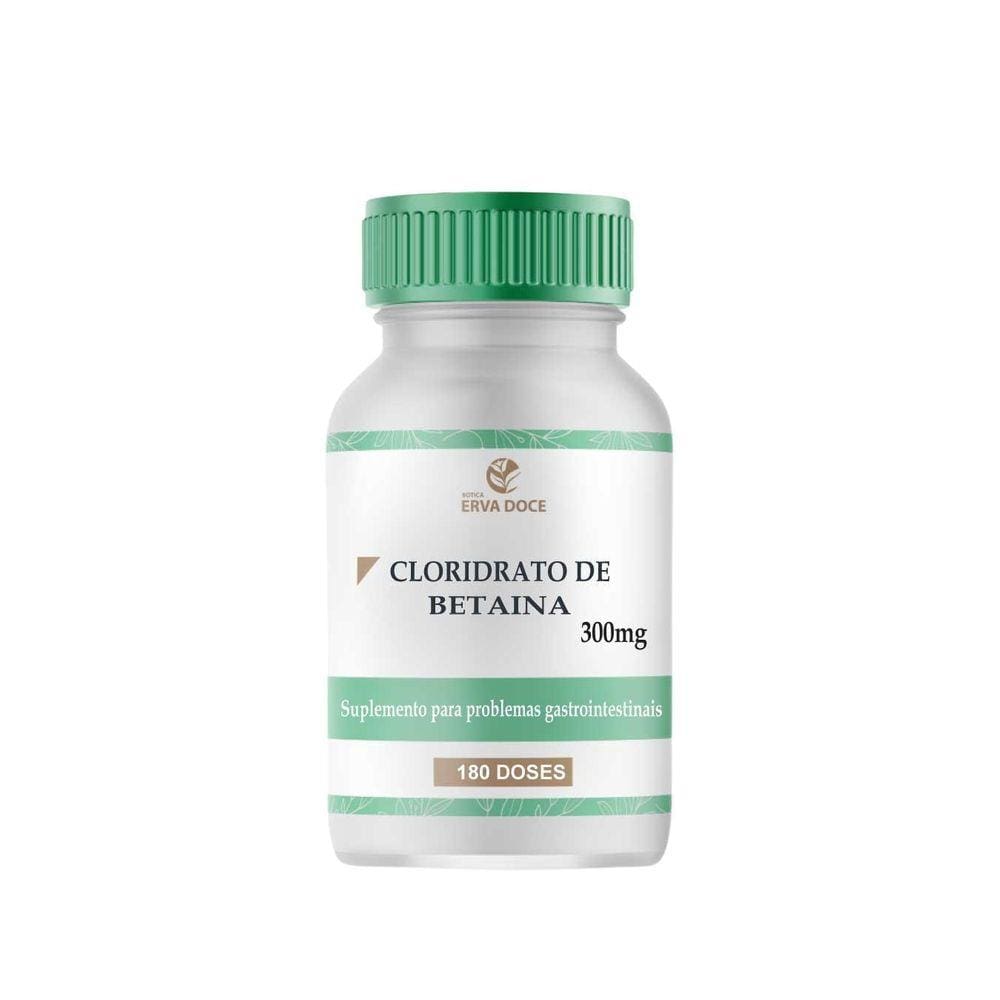Cloridrato De Betaina 300Mg 180 Doses