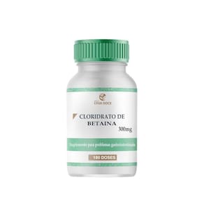 Cloridrato De Betaina 300Mg 180 Doses