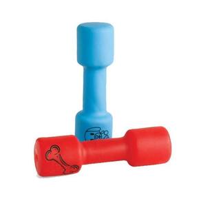 Haltere De Borracha Brinquedo Para Pet 17 Cm - 03 Peças