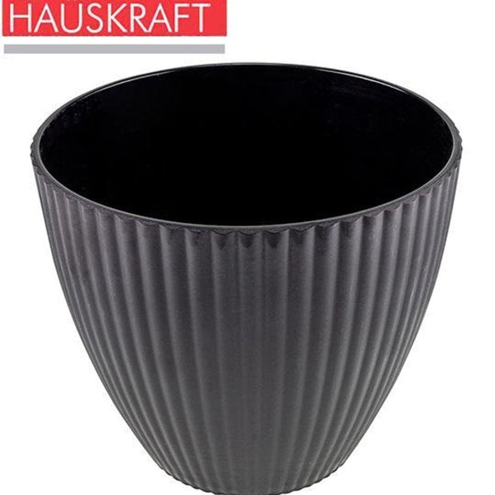 Vaso De Melamina Amarilis Preto Hauskraft 2,2L 15X16,5Cm De