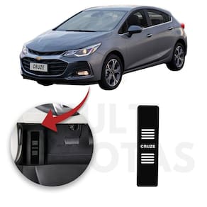 Descanso Pé Chevrolet Cruze 2017 A 2021 Aço Escovado Preto