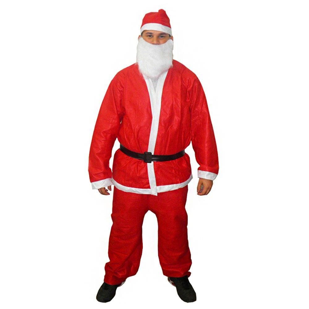 Roupa Papai Noel Completa 5 Peças Natal Natalino Fantasia Adulto