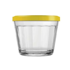Tigela Americano 150ml com Tampa Amarela - Marinex