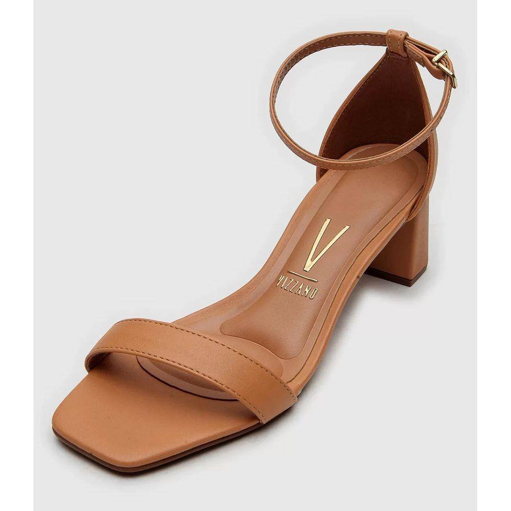 Compre Sandália Salto Grosso Vizzano Nude Passarela Online