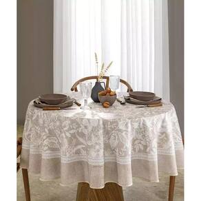 Toalha De Mesa Dohler Redonda Clean Alana 1,80M 6 Lugares