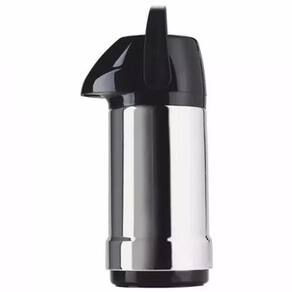 Garrafa Térmica Exclusiva 1 Litro Aço Inox Preto - Soprano