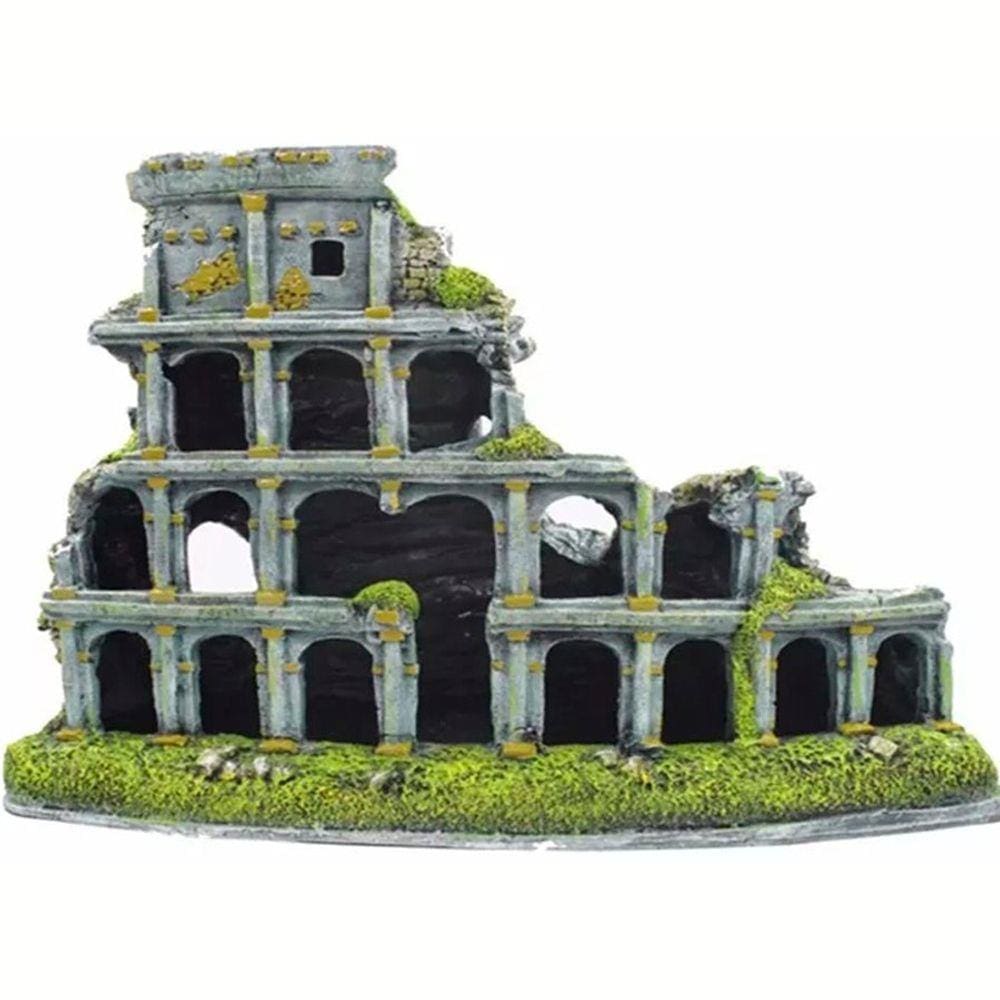 Enfeite para aquário - coliseu e15