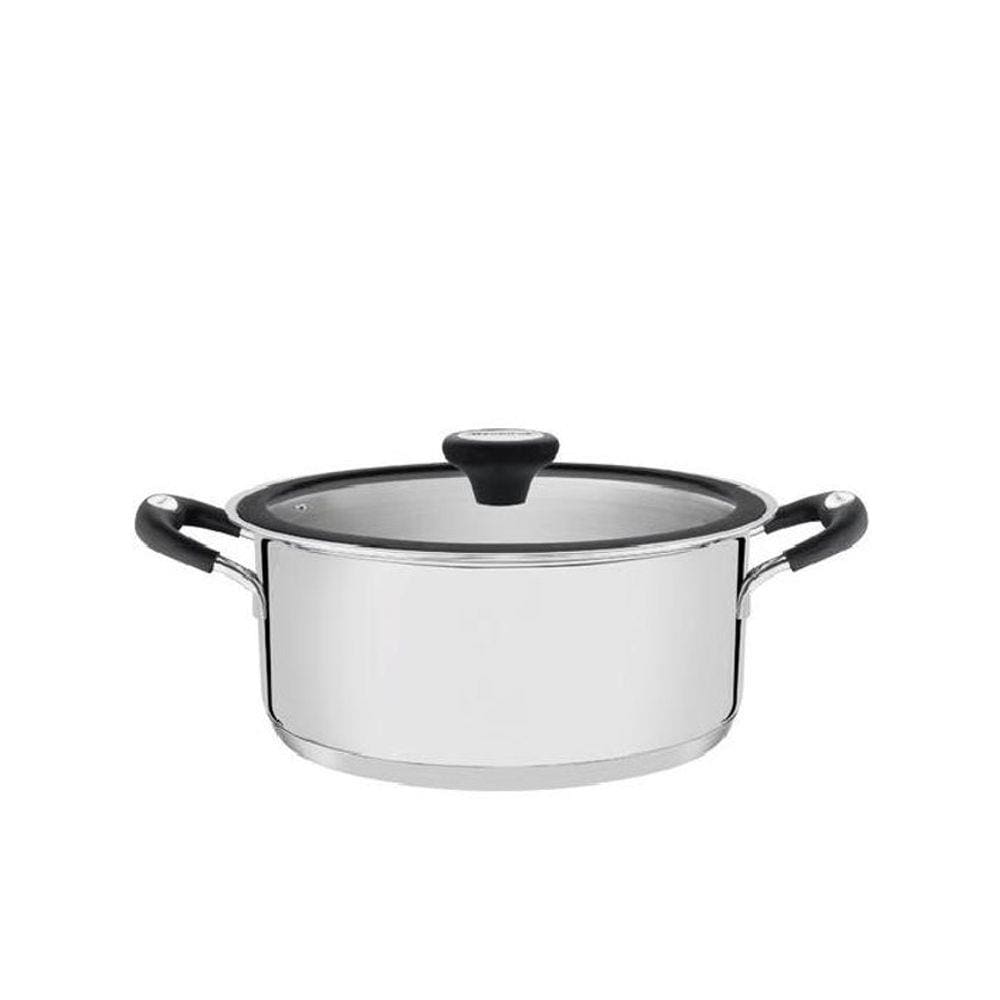Caçarola Rasa Inox Solar Silicone 20Cm Tramontina