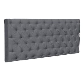 Cabeceira Painel Cristal para Cama Box Casal 1,40 m Suede 1403 - D`Rossi