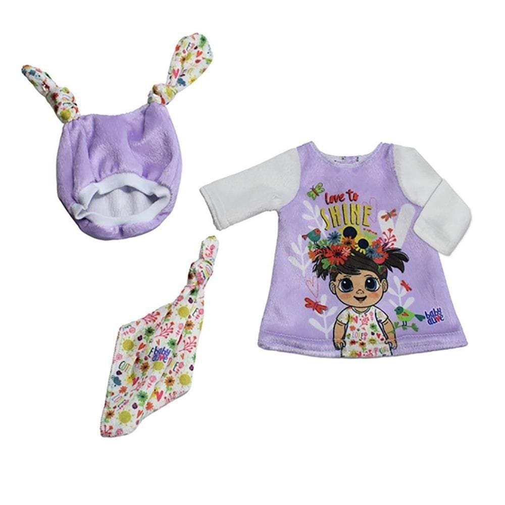 Roupa de best sale boneca baby alive