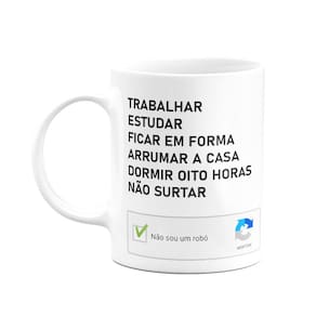 Caneca Divertida - Não sou um robô