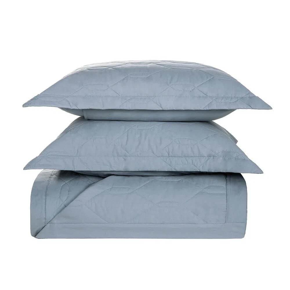 Kit Colcha/Cobre Leito Casal 180 Fios Liss Alurre - Karsten