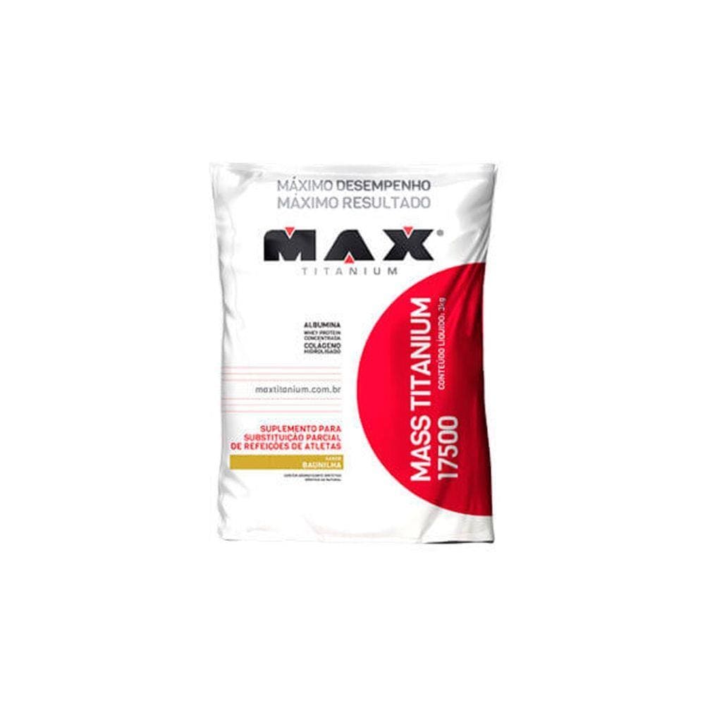 Mass maxi titanium 17500 3kg  - baunilha