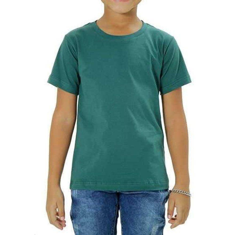 camiseta verde lisa infantil