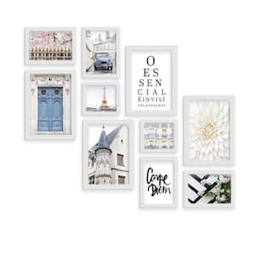 Kit 10 Quadros Moldura Branca O Essencial Classico