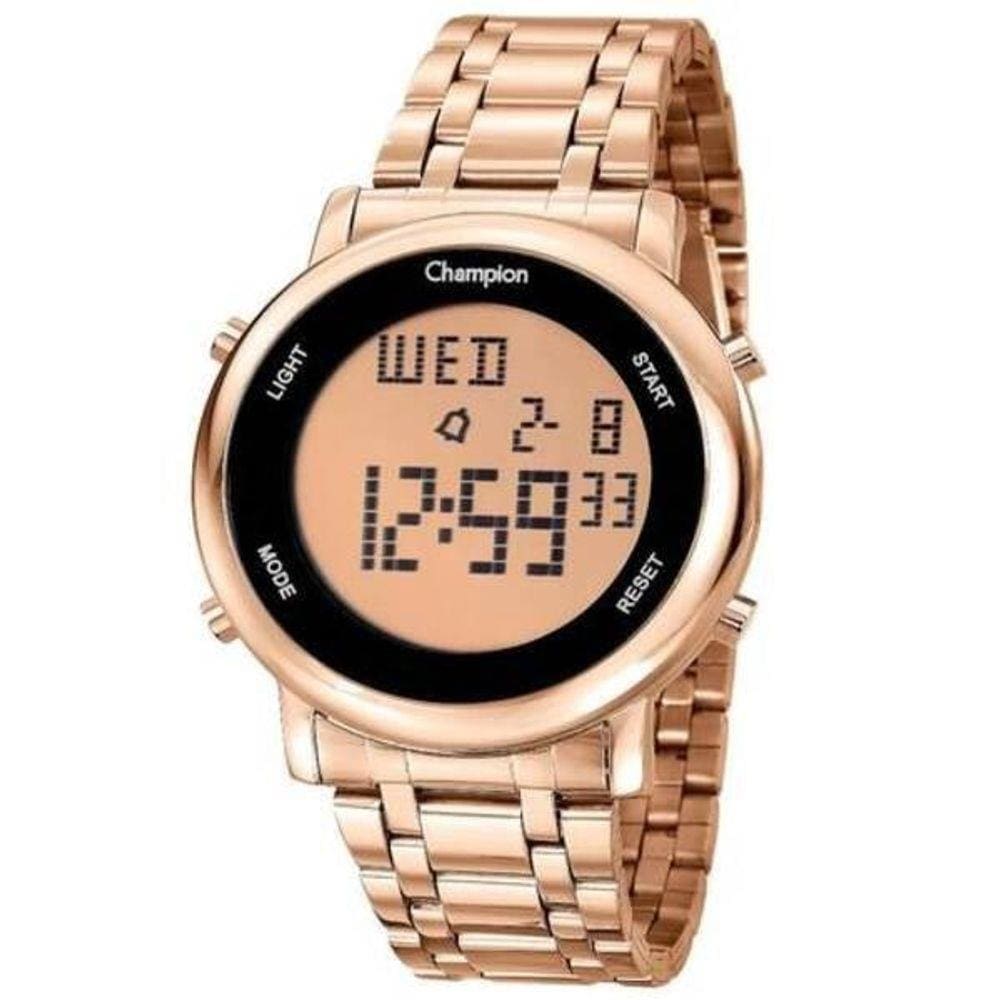 Relógio Champion Feminino Digital Ch40213Z Rose