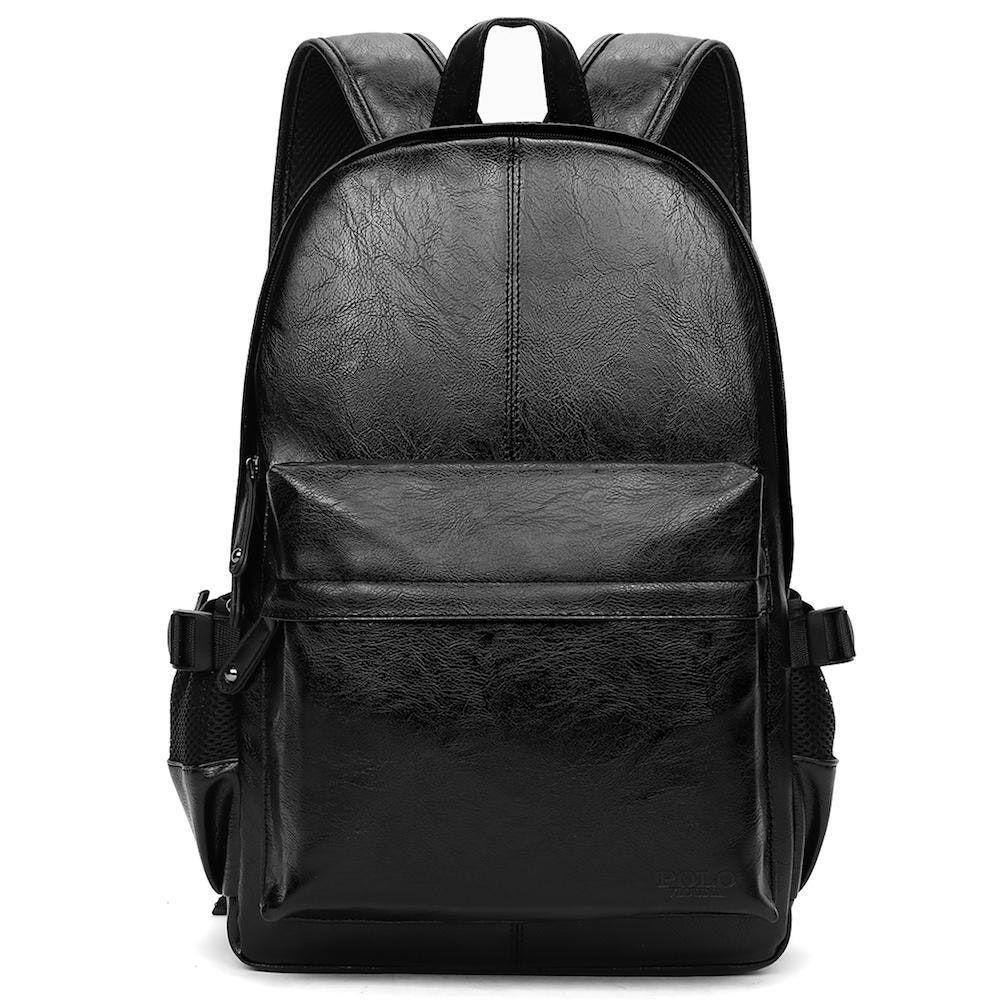 Mochila de Couro Masculina Notebook 15.6\