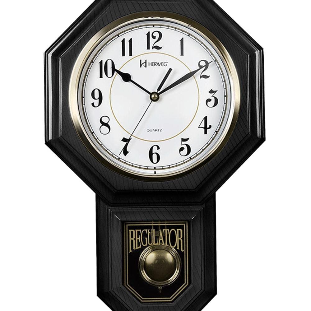 Relógio 5304 De Parede Pêndulo Quartz Musical Herweg