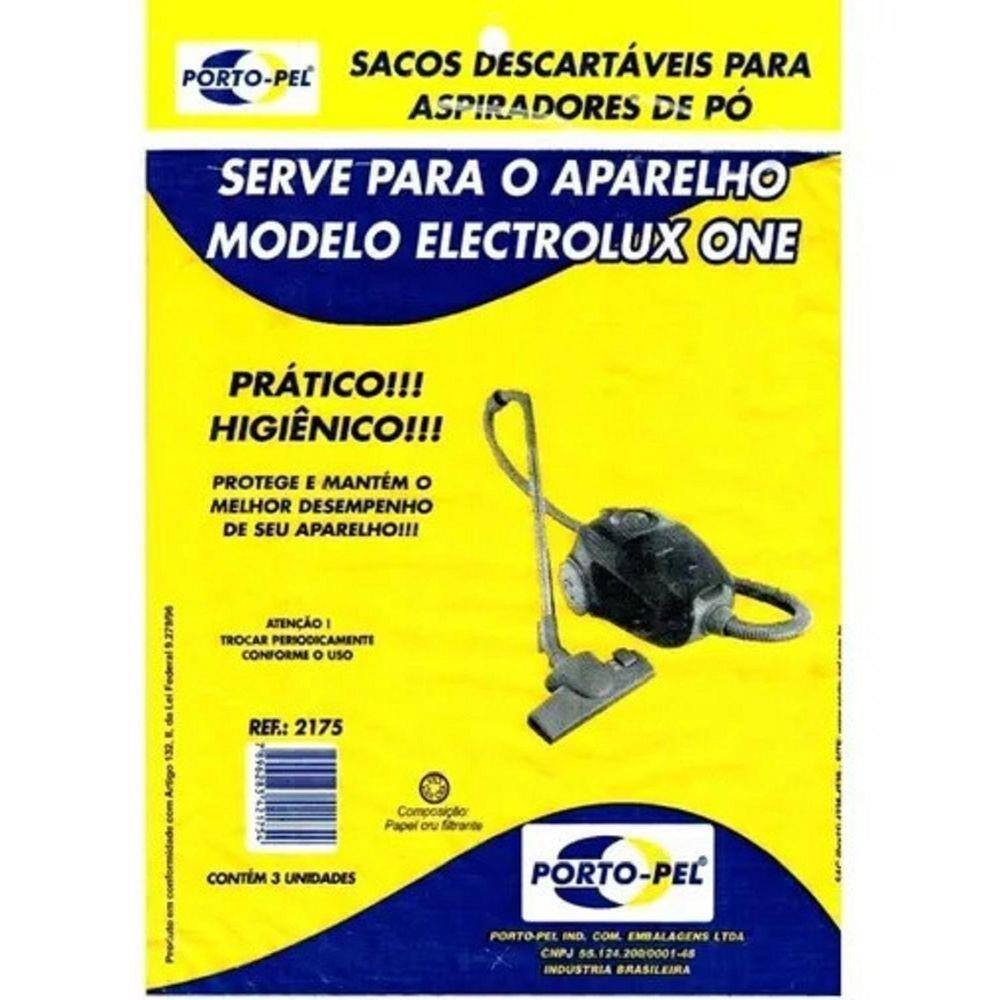 Saco De Aspirador 9 Unidades Electrolux One Descartável