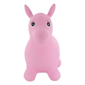 Cavalinho Pula Pula - Upa Upa Inflável Vinil - Bbr Toys Rosa