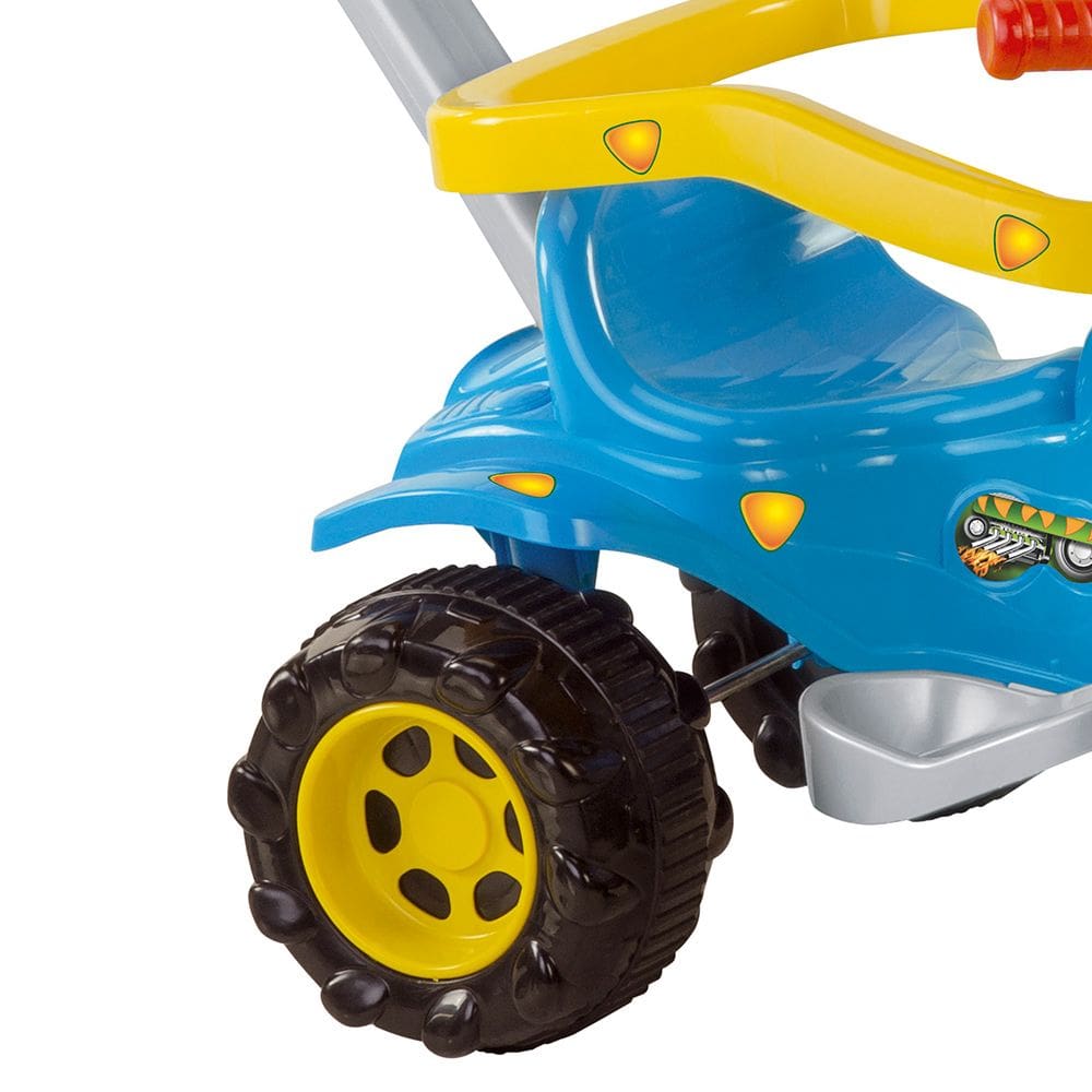 Triciclo Motoca Infantil Tico Tico Pets Rosa com Haste Removível