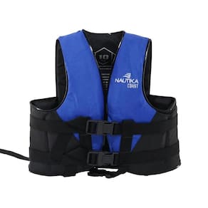 Colete Salva Vidas Nautika Coast Até 10Kg Azul E Preto