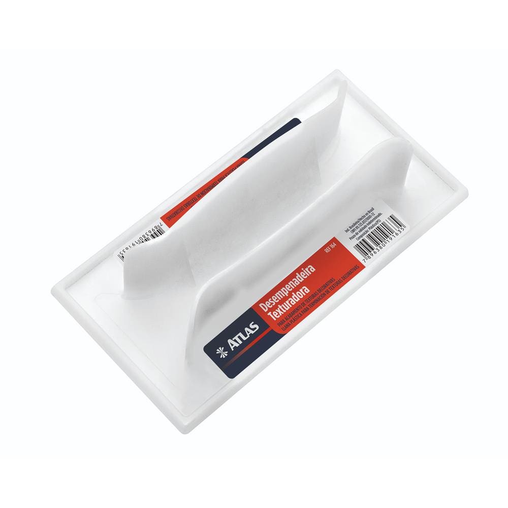 MINI DESEMPENADEIRA PLASTICA PARA TEXTURA 8x16cm ATLAS 164
