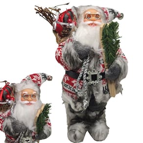 Boneco Papai Noel Natalino 30cm Comemoraçao Natal Fim do Ano Enfeite Festa Decoraçao
