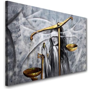 Quadro Decorativo Direito Advocacia Balança Deusa Da Justiça