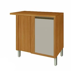Balcão Canto 1 Porta 93x52cm Off White