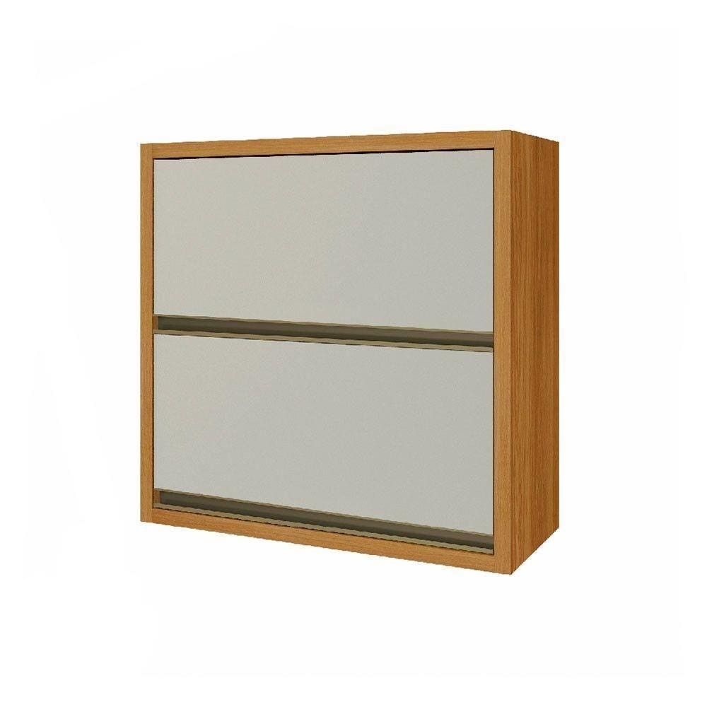 Armário Aéreo 2 Portas Basculas 80cm Off White