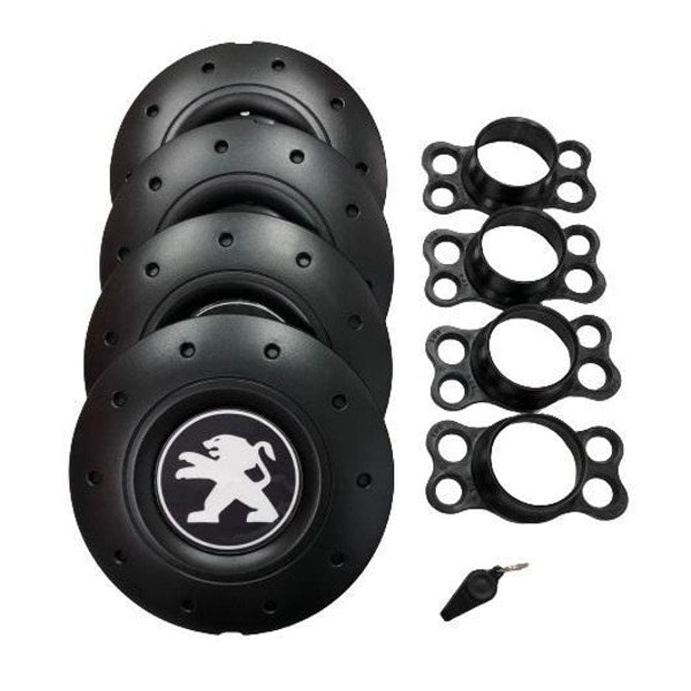 Calotas Miollo Peugeot 206 Aro 14 2001/08 Amarok Preto