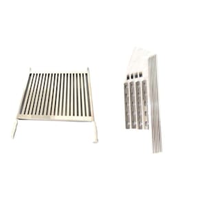 Grelha Inox Uruguaia Parrilha Churrasco 50Cm + Suporte Tb75