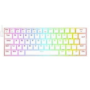 Teclado Mecânico Gamer Redragon Draconic Branco Rgb