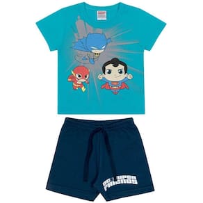 Conjunto Infantil Manga Curta Estampado Masculino Marlan Ref: C4003 P/G