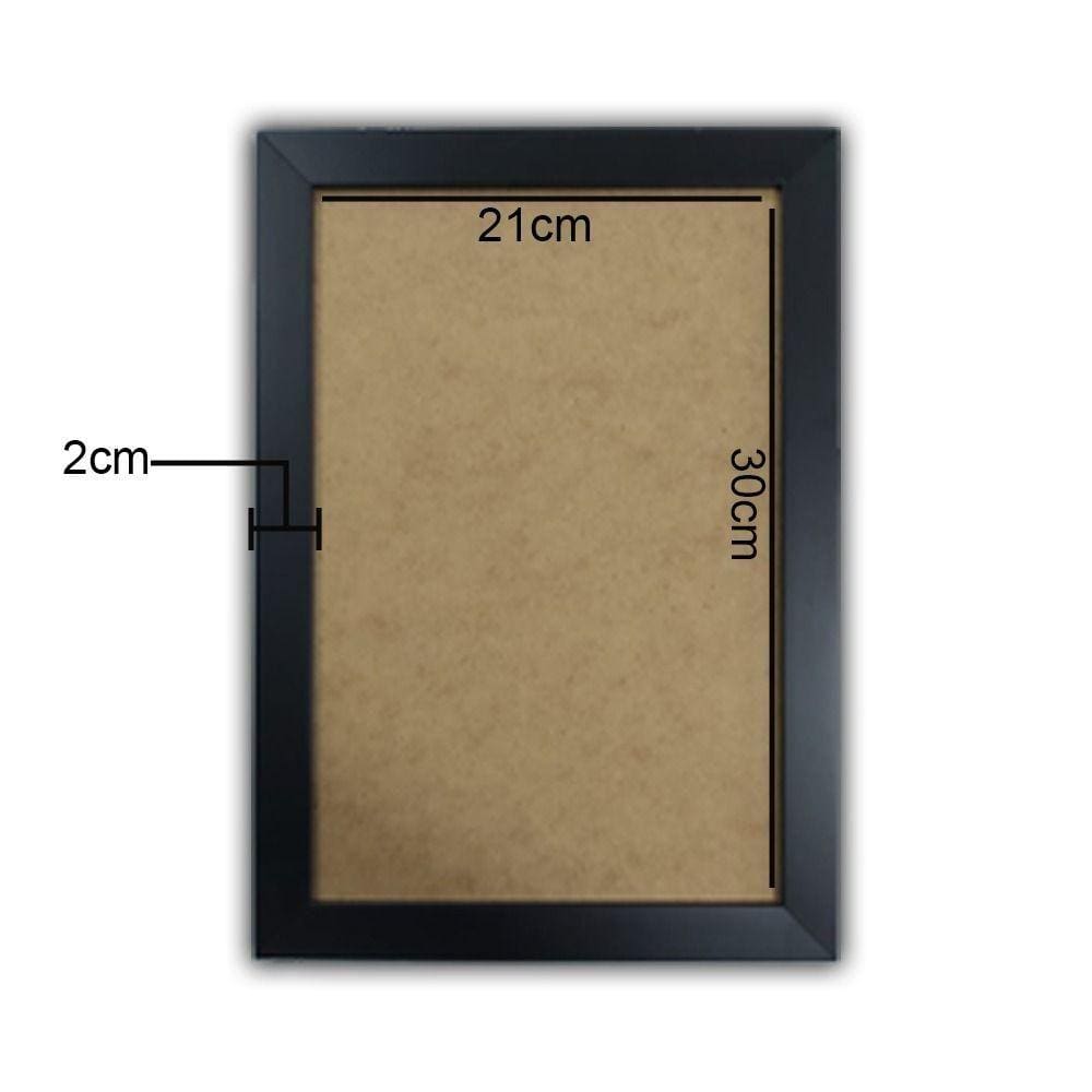 Kit 10 Molduras Quadro Certificado Diploma A4 Com Fundo Mdf Titulos Moldura Preta
