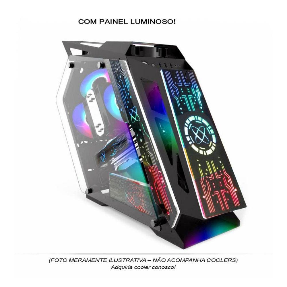 Gabinete Gamer Gs Lumine M-Atx S/ Fonte Lkl06p Pixxo