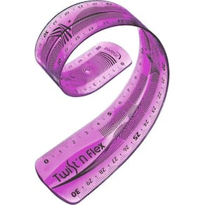 Régua Flexível Twist`n Flex 30 Centímetros Rosa - Maped
