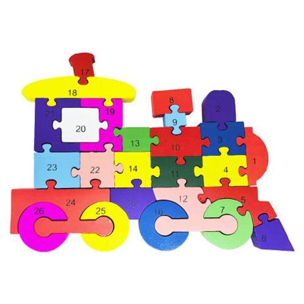 Quebra-Cabeça Trem MDF - Toy Mix