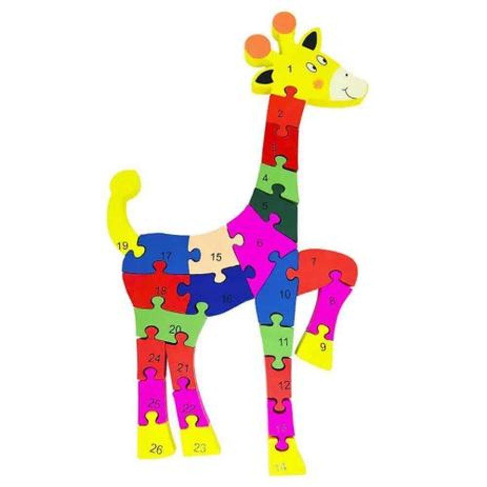 Quebra-Cabeça Girafa MDF - TOYMIX