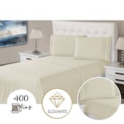 Jogo Lençol 3 Peças Casal 400 Fios Ponto Palito Casa Dona