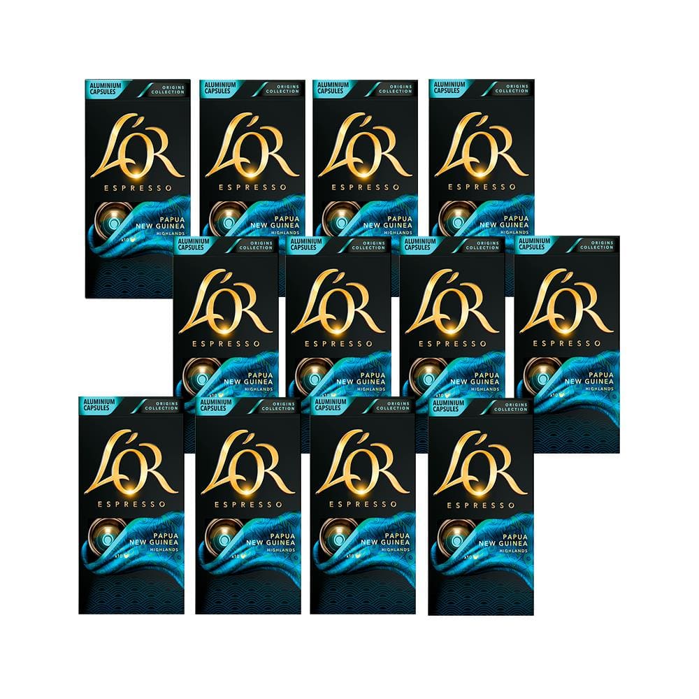 Kit 120 Cápsulas Café L`OR Papua Nova-Guiné