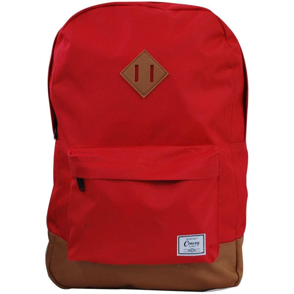 Mochila Casual Resistente Unissex Escola Faculdade Vermelho